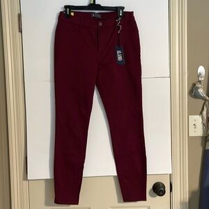 - Alamo stretch women’s skinny jeans burgundy